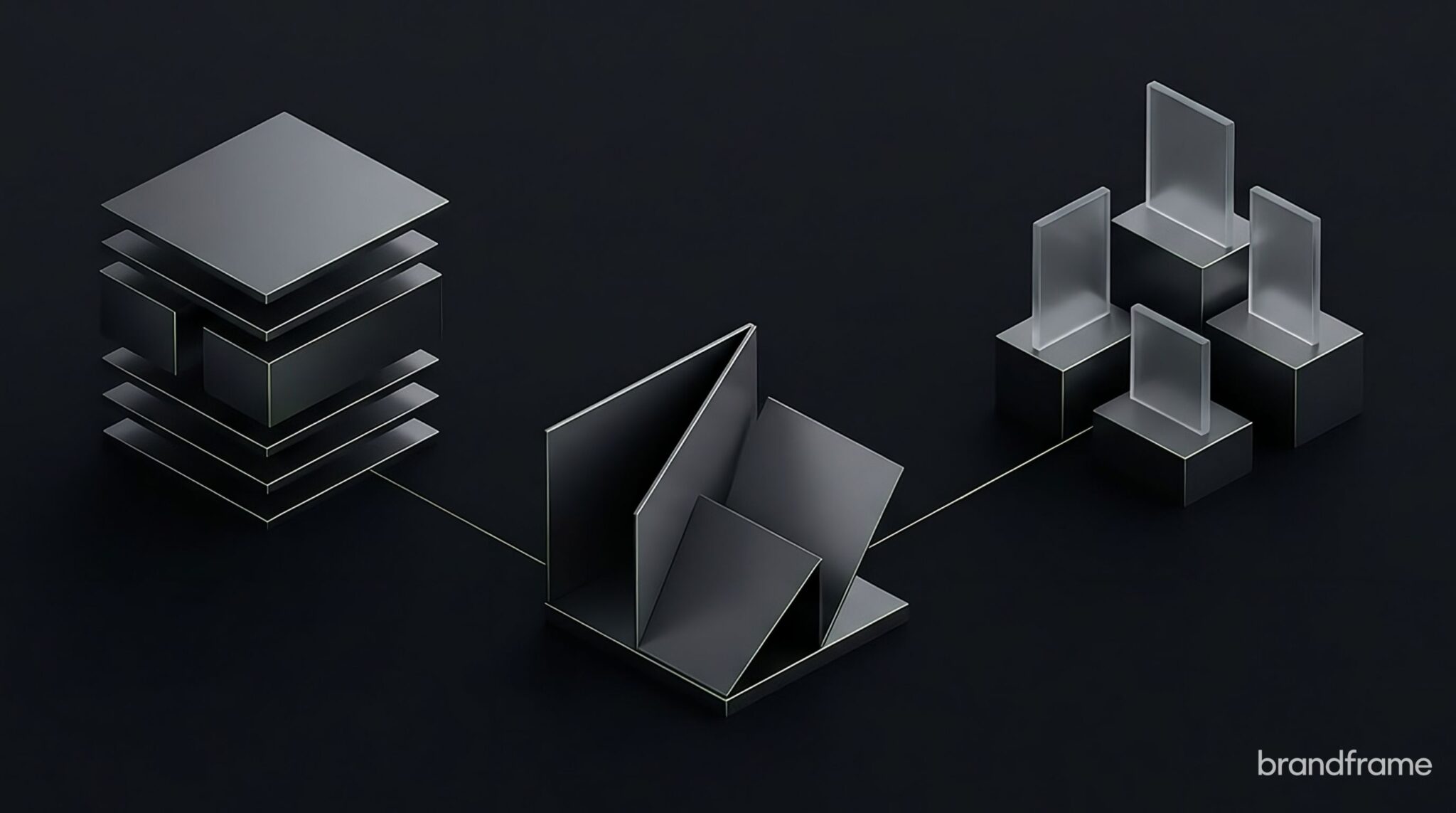 Composição editorial premium representando sinais premium no site, proposta e portfólio como sistema de valor percebido